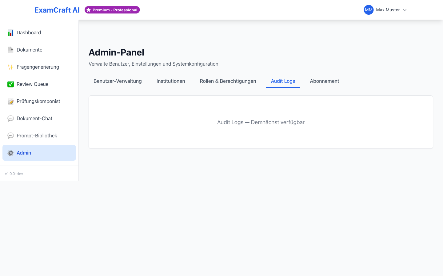 Admin Audit Logs