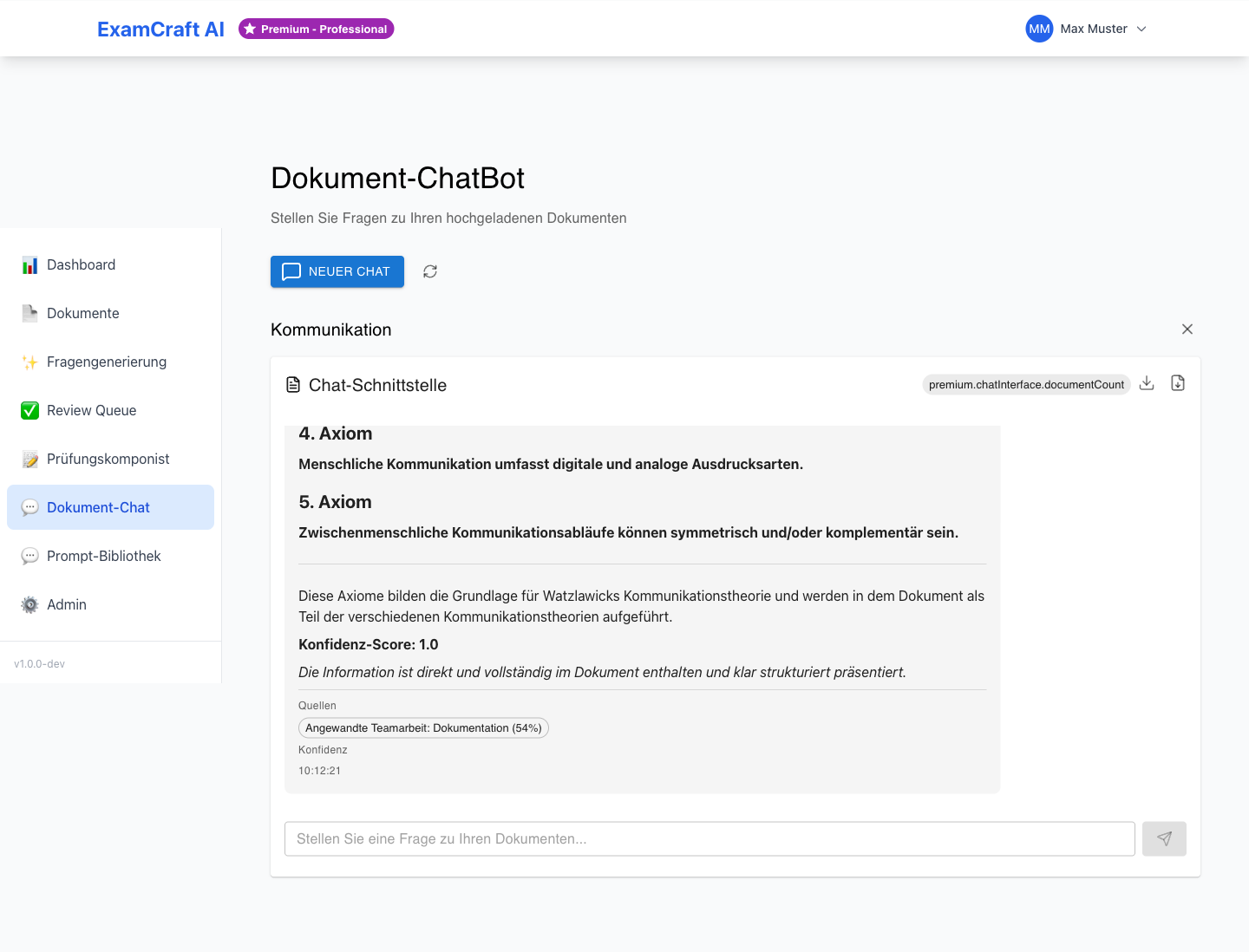 Chatbot Beispielgespräch